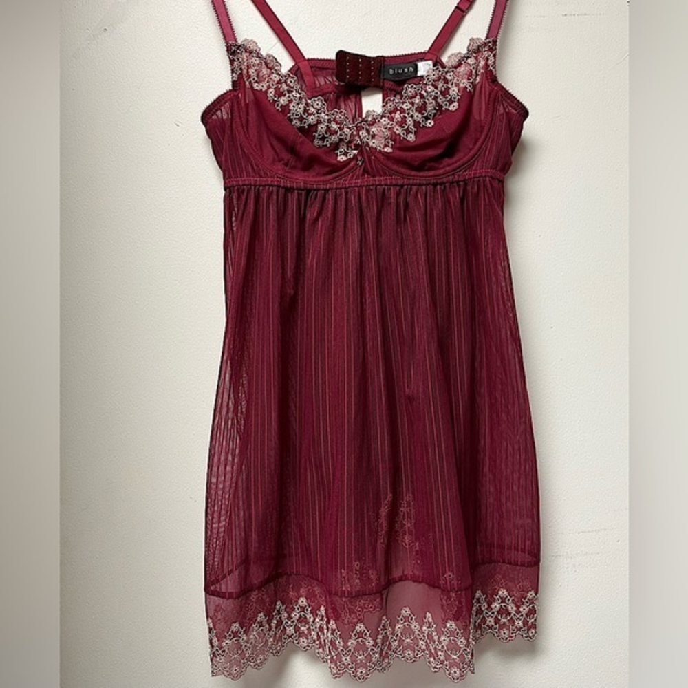 Blush‎ Pin Stripe Slip Nighty